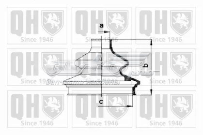 Пильник ШРУСа зовнішній, задньої піввісі QUINTON HAZELL QJB832