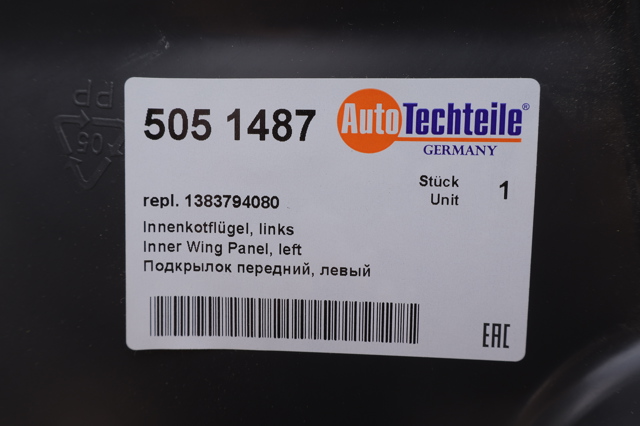 5051487 Autotechteile Підкрилок переднього крила, лівий
