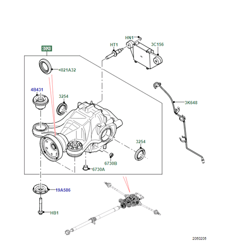 Задній редуктор LR096011 Land Rover