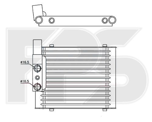Радіатор охолодження, АКПП Audi A6 Allroad (4BH) (Ауді A6)