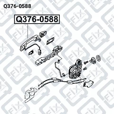 Купити Q3760588 Q-fix Ручка передньої двері зовнішня