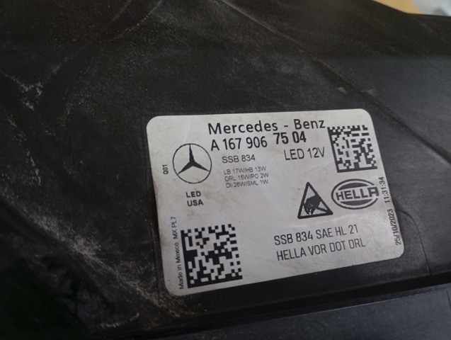  Mercedes A1679067504 ціна, від 998.90 USD
