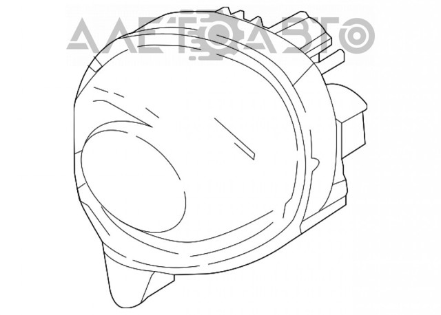 Фара протитуманна, права B63B51680A Mazda