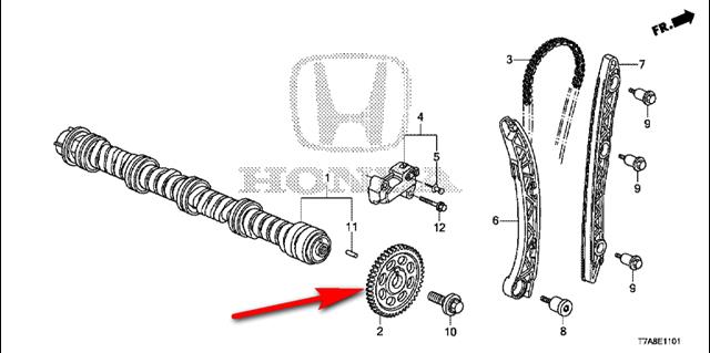 Звездочка привода распредвала двигателя HONDA 14211RNAA01