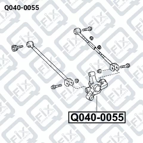 Q0400055 Q-fix Цапфа поворотна права