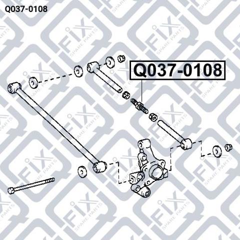 Задня поперечна тяга Q-fix Q0370108 ціна, від 33.07 USD