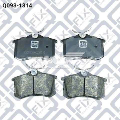 Задні гальмівні колодки Q0931314 Q-fix