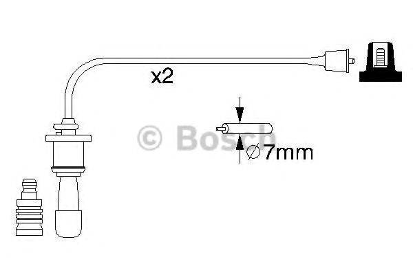 986356991 Bosch Проводи високовольтні