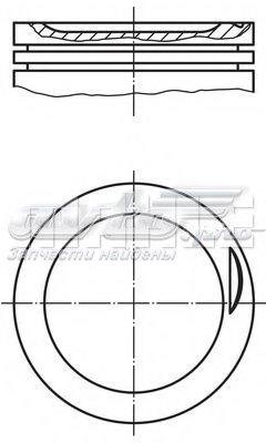 Поршень без колец MAHLE 6810400