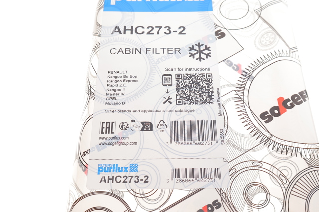 Фільтр повітряний обігрівача Purflux AHC2732 ціна, від 9.99 USD