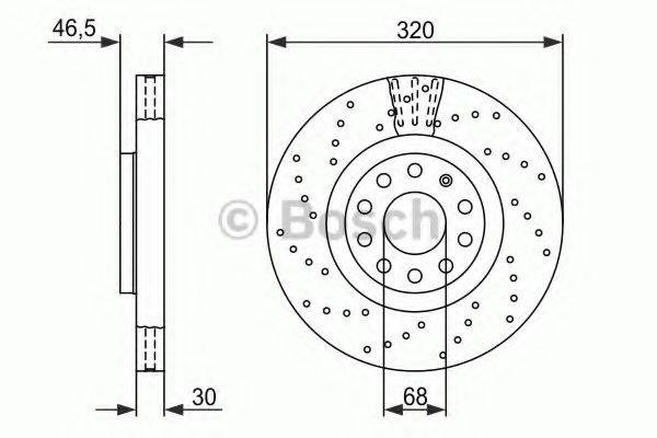 Гальмівні диски передні 986479258 Bosch