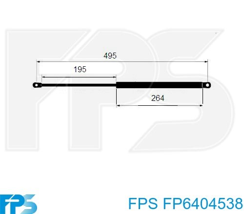 Купити FP6404538 FPS Амортизатор двері багажника