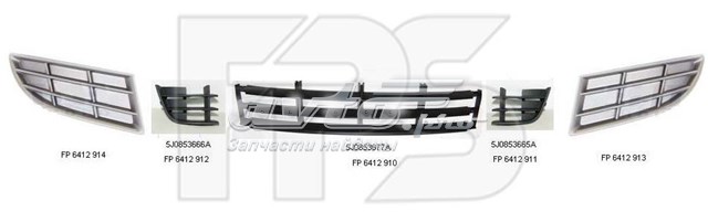 Решітка переднього бампера, центральна FPS FP6412910 ціна, від 8.79 USD