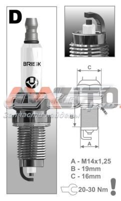 Купити DOX15LE1 Brisk Свічка запалювання