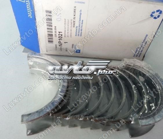 Купити NP1021 General Motors Вкладиші колінвала, корінні, комплект, 2-й ремонт (+0,50)