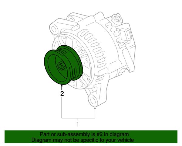 274150W063 Toyota шків генератора