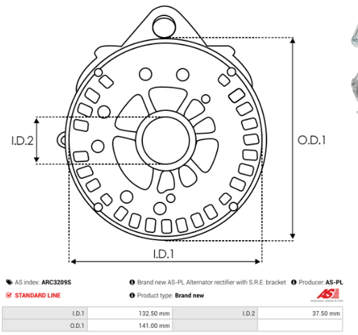 Купити Діодний міст Renault Koleos  HY0