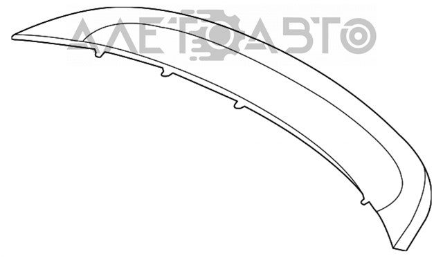 Спойлер 3/5-й, задніх дверей 5C5827933FGRU VAG