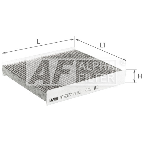 Фільтр повітряний обігрівача Alpha Filter AF5077A ціна, від 3.36 USD
