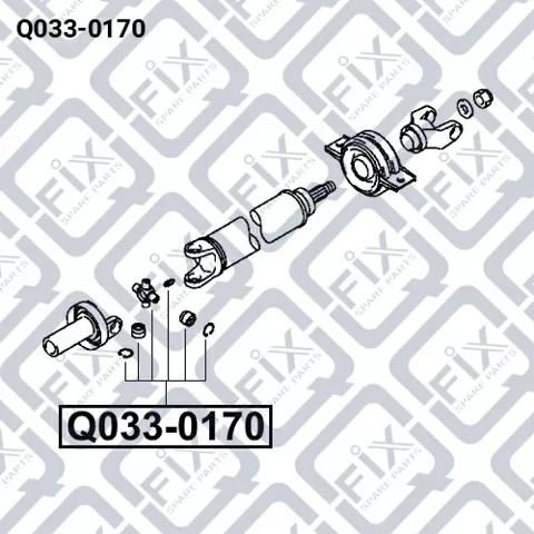 Хрестовина карданного валу Q-fix Q0330170 ціна, від 13.73 USD