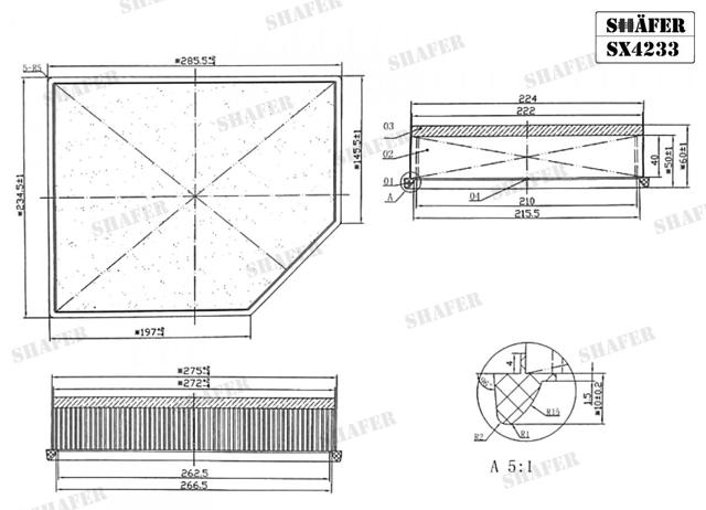 Повітряний фільтр SX4233 Shafer
