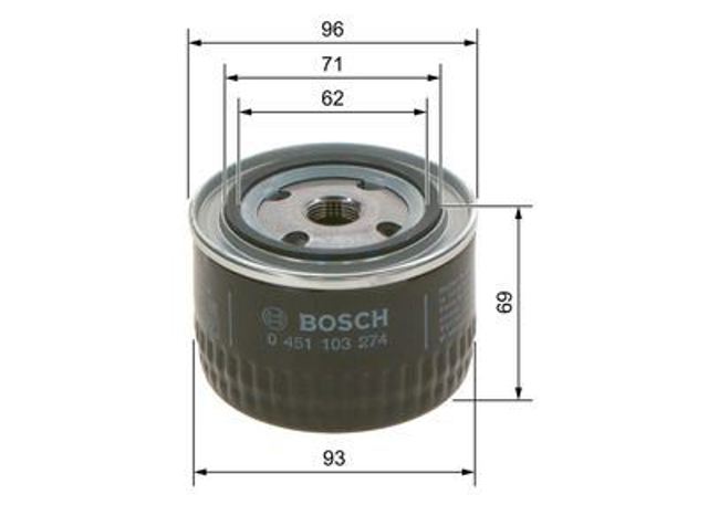 Купити 451103274 Bosch Фільтр очищення масла відцентровий