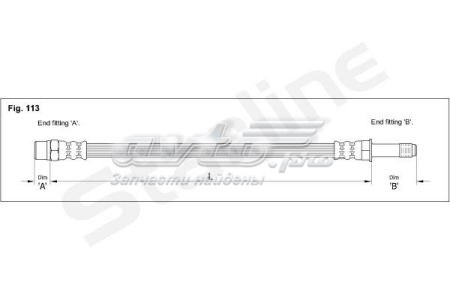 Шланг гальмівний передній Starline HAEE1223 ціна, від 6.06 USD
