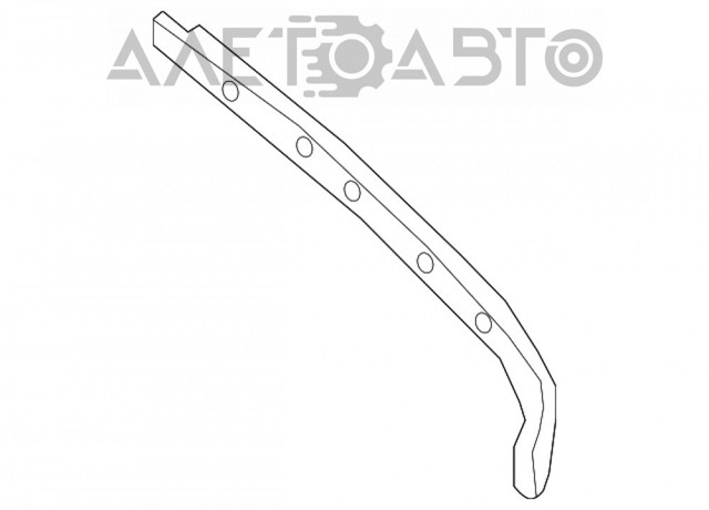 Направляюча заднього бампера, ліва FPS FP5037961P ціна, від 8.87 USD