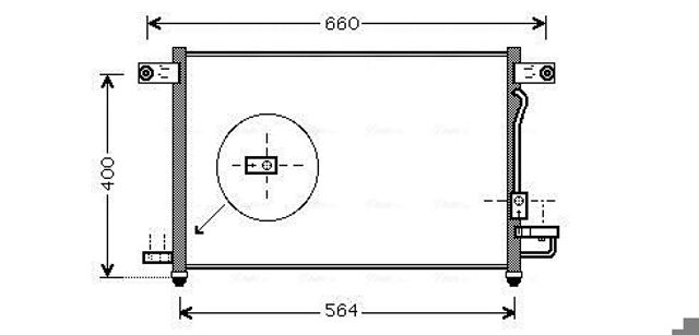 Радіатор кондиціонера DW5061D AVA