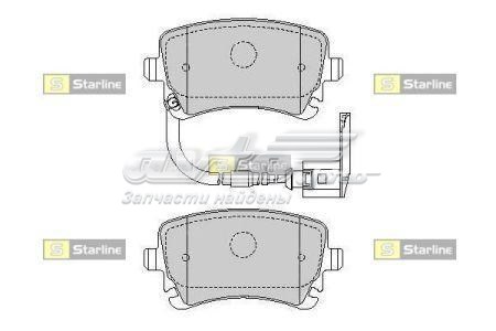 Задні гальмівні колодки Starline SBDS826P ціна, від 17.22 USD