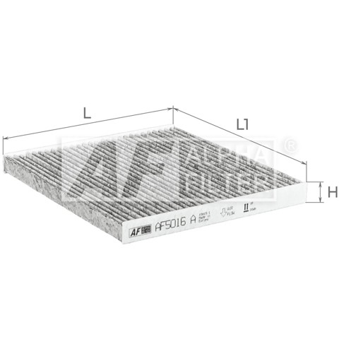 Повітряний фільтр салону Alpha Filter AF5016A