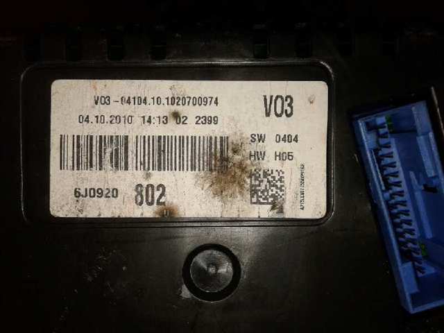 Панель приладів VAG 6J0920 ціна, від 28.22 USD