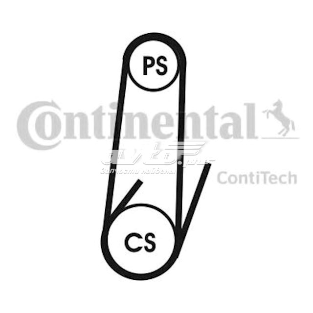 Ремінь приводний, агрегатів 4PK1022ELAST Continental/Siemens