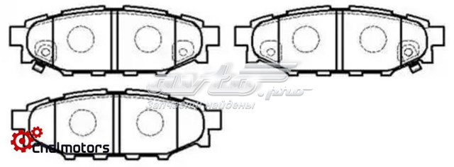 Задні дискові колодки HSB HP8433