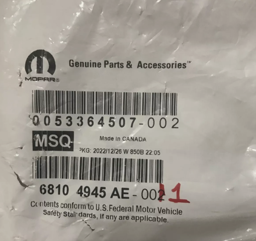 68104945AE Chrysler 