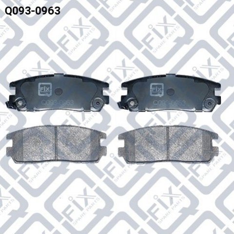 Задні гальмівні колодки Q0930963 Q-fix