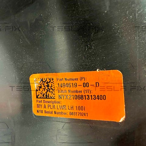 Купити 149461900D Tesla Обшивка стійки кузова внутрішня, передня ліва