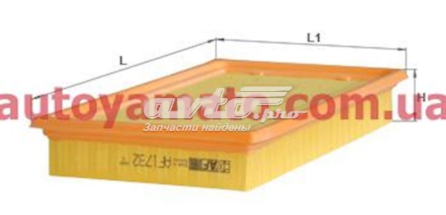 Елемент повітряного фільтра Alpha Filter AF1732 ціна, від 4.25 USD