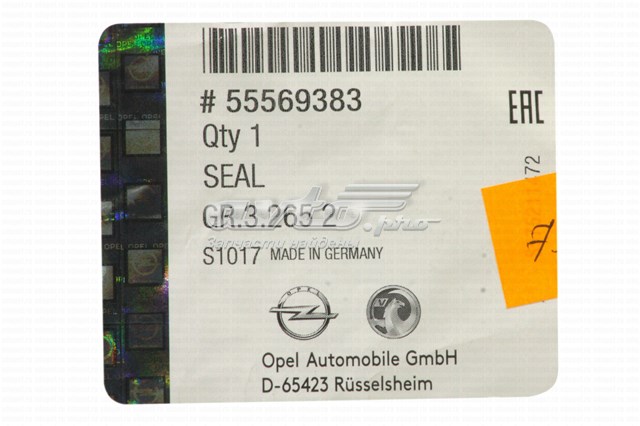 Прокладка впускного колектора General Motors 55569383 ціна, від 16.17 USD