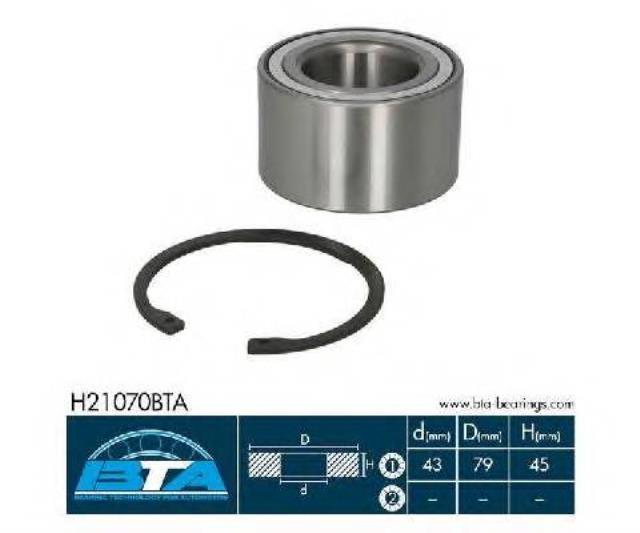 Підшипник задньої ступиці H21070 BTA