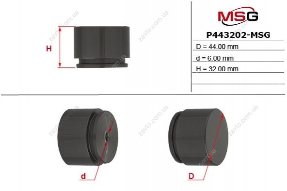 Купити P443202MSG MSG Поршень супорту гальмівного, переднього