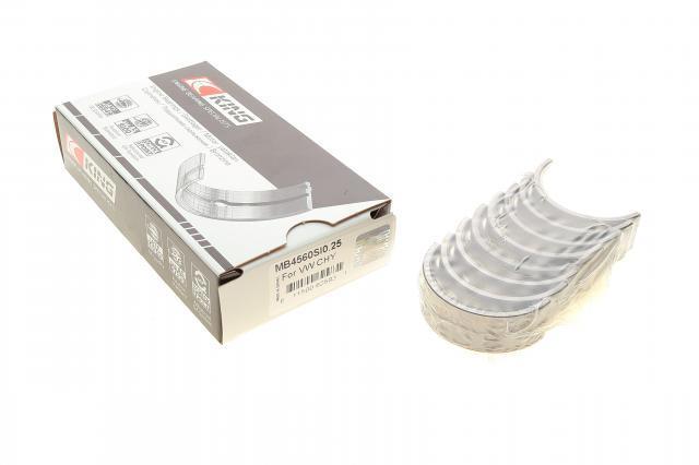 Вкладиші колінвала, корінні, комплект, 1-й ремонт (+0,25) King MB4560SI025
