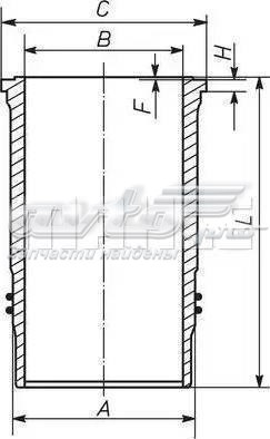 Гільза поршнева 037WN5601 Mahle Original