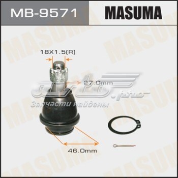 Кульова опора, нижня Masuma MB9571 ціна, від 23.80 USD