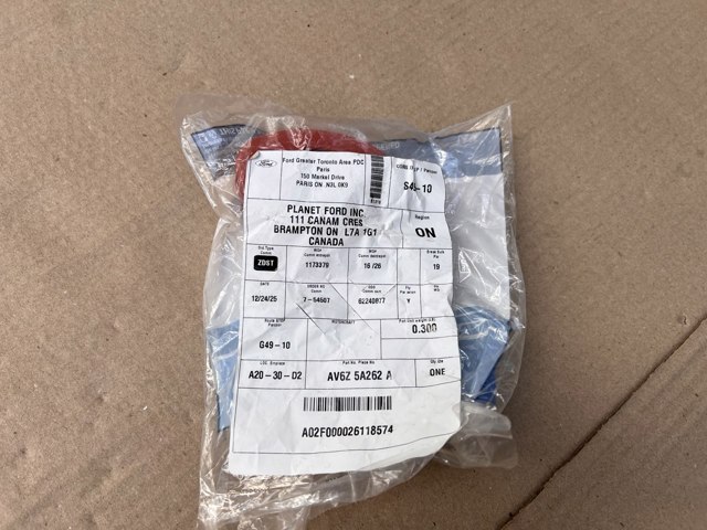 AV6Z5A262A Ford 