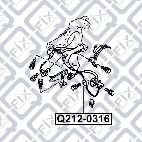 Датчик антиблокувальної системи гальмування Q-fix Q2120316 ціна, від 21.72 USD