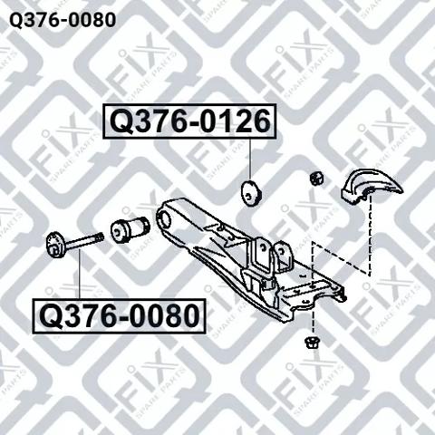 Болт переднього важеля, нижнього Q-fix Q3760080 ціна, від 12.18 USD