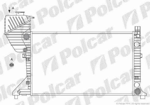 Купити 506308A1 Polcar Радіатор двигуна