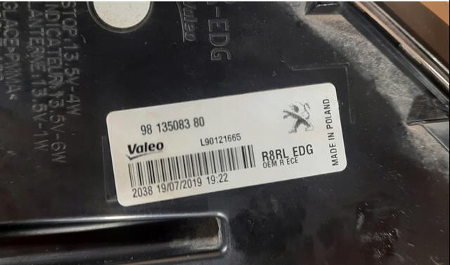 Купити 9813508380 Peugeot/Citroen Стоп задній