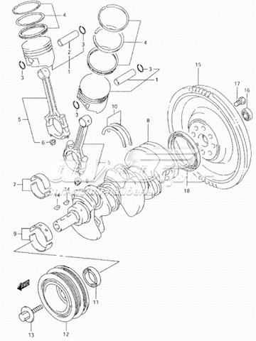  1214085FA0050 Suzuki